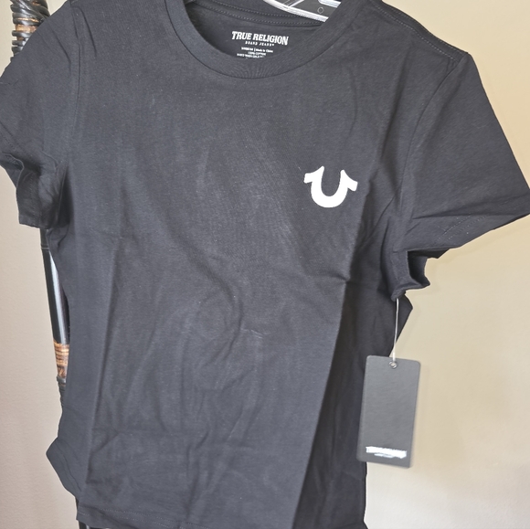 True Religion Black Short Sleeve Tee - Picture 1 of 5
